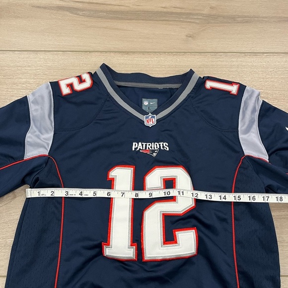 Nike Tom Brady #12 New England Patriots On Field NFL Football Jersey - Size L - Picture 3 of 6